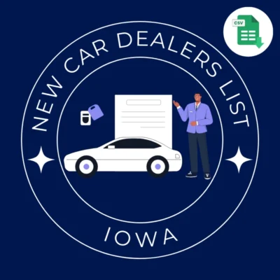 Iowa New Car Dealers Email List