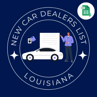 Louisiana New Car Dealers Email List