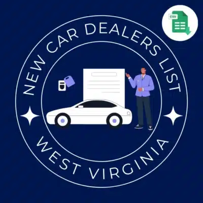 West Virginia New Car Dealers Email List