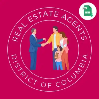 District of Columbia Real Estate Agent Email List