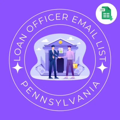Pennsylvania Loan Officers And Mortgage Brokers Email List